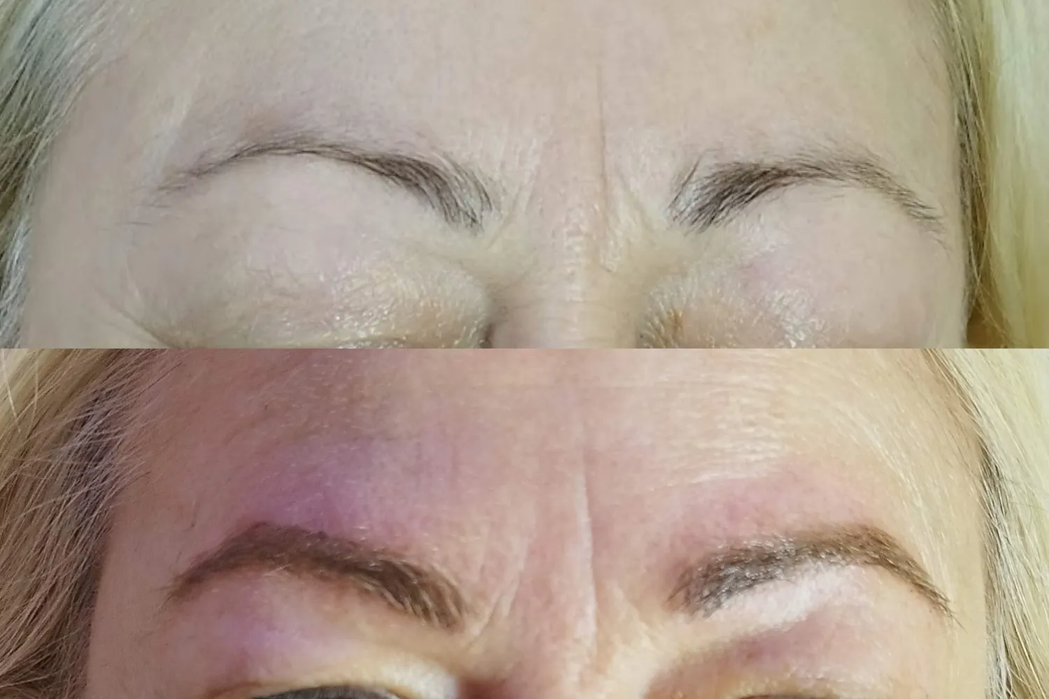 Resultado de microblading de cejas